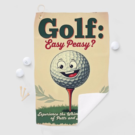 Golf: Easy Peasy? Golfhanddoek (Insitu)