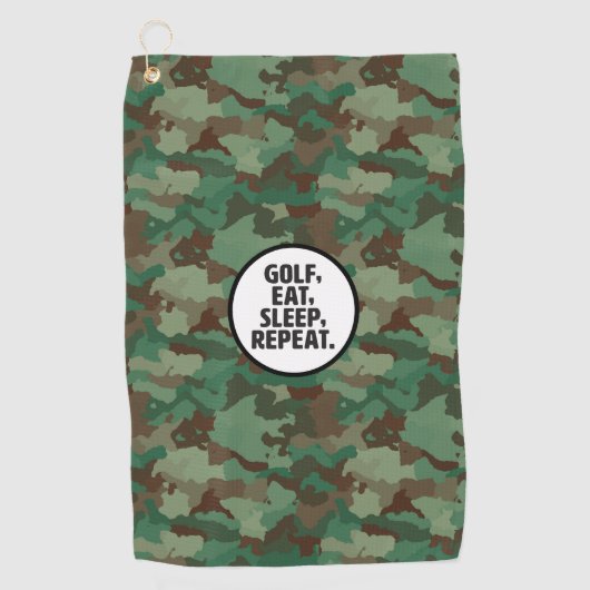Golf, Eat, Slaap, Golfhanddoek herhalen (Voorkant)