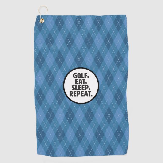 Golf, Eat, Slaap, Golfhanddoek herhalen (Voorkant)