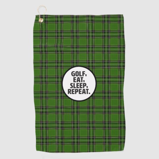 Golf, Eat, Slaap, Golfhanddoek herhalen (Voorkant)