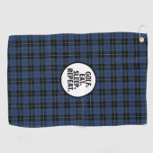 Golf, Eat, Slaap, Golfhanddoek herhalen (Horizontaal)