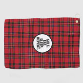 Golf, Eat, Slaap, Golfhanddoek herhalen (Horizontaal)