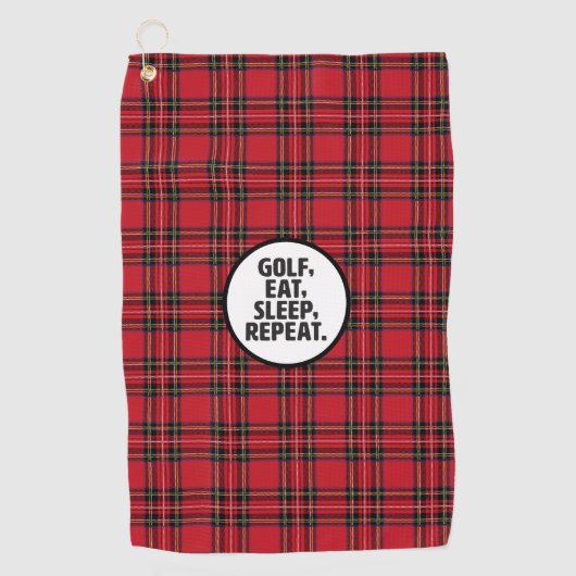 Golf, Eat, Slaap, Golfhanddoek herhalen (Voorkant)