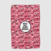Golf, Eat, Slaap, Golfhanddoek herhalen (Voorkant)