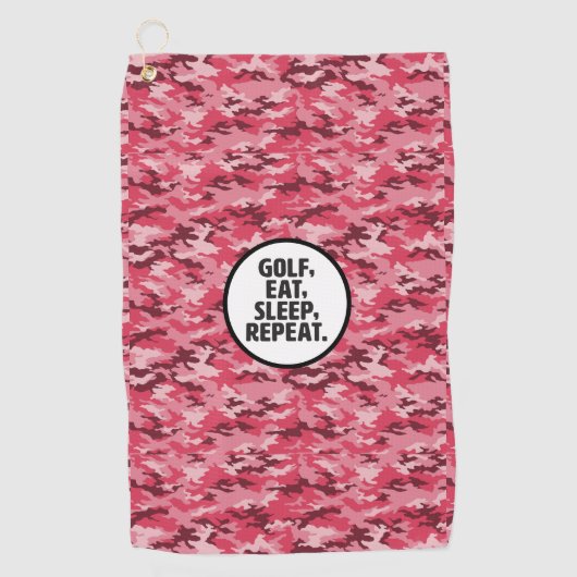 Golf, Eat, Slaap, Golfhanddoek herhalen (Voorkant)