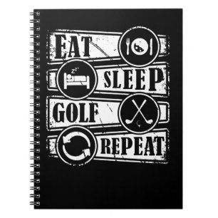 Golf Eat Sleep Golf Herhaal 651 golfer Notitieboek