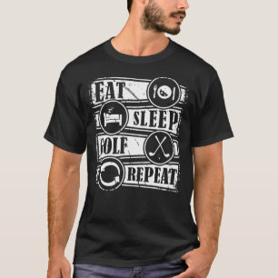 Golf Eat Sleep Golf Herhaal 651 golfer T-shirt