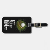 Golf Eat Sleep Golf Repat Bagagelabel (Voorkant horizontaal)