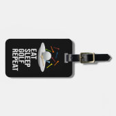 Golf Eat Sleep Golf Repat Bagagelabel (Voorkant horizontaal)