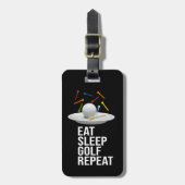 Golf Eat Sleep Golf Repat Bagagelabel (Voorkant verticaal)