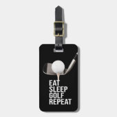 Golf Eat Sleep Golf Repat Bagagelabel (Voorkant verticaal)
