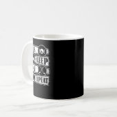 Golf Eat Sleep Golf Repeat 651 golfer Koffiemok (Voorkant links)