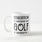 Golf Education Golfer Personalized Koffiemok (Links)
