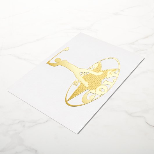 Golf - een geweldig spel folie uitnodiging (Gedraaid)