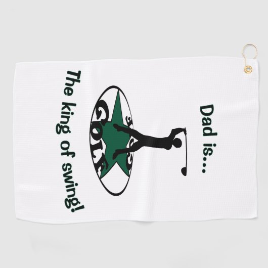 Golf - een geweldig spel golfhanddoek (Horizontaal)