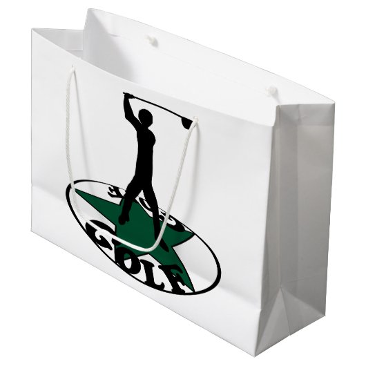 Golf - een geweldig spel groot cadeauzakje (Voorkant Gekanteld)