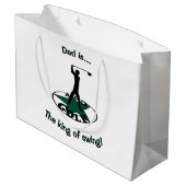 Golf - een geweldig spel groot cadeauzakje (Achterkant Gekanteld)