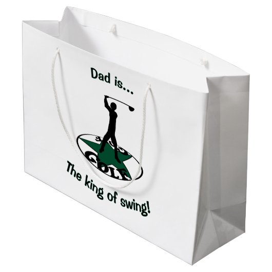 Golf - een geweldig spel groot cadeauzakje (Achterkant Gekanteld)