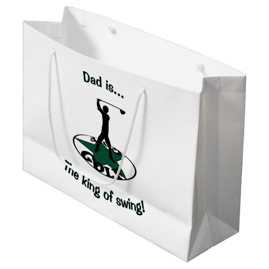 Golf - een geweldig spel groot cadeauzakje (Voorkant Gekanteld)