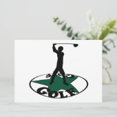 Golf - een geweldig spel kaart (Staand voorkant)