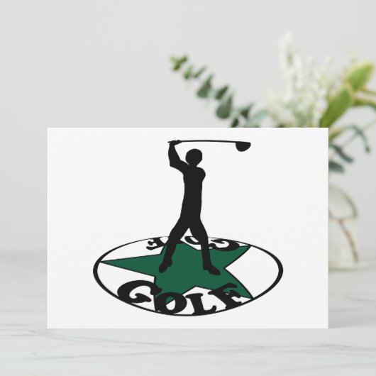 Golf - een geweldig spel kaart (Staand voorkant)