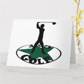 Golf - een geweldig spel kaart (Gele Bloem)