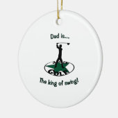 Golf - een geweldig spel keramisch ornament (Links)