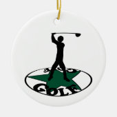 Golf - een geweldig spel keramisch ornament (Voorkant)