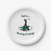 Golf - een geweldig spel papieren bordje (Voorkant)