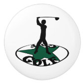Golf - een geweldige gamekaart keramische knop (Voorkant)