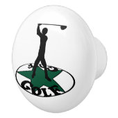 Golf - een geweldige gamekaart keramische knop (Rechts)