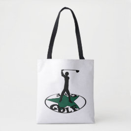 Golf - een prachtig spel kaart tote bag