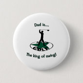 Golf - een prachtig spel ronde button 5,7 cm (Voorkant)