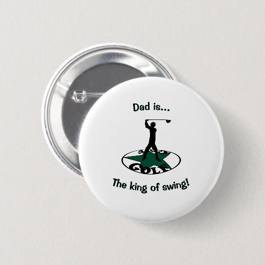 Golf - een prachtig spel ronde button 5,7 cm (Voorkant /achterkant)
