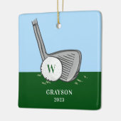 Golf eerste naam keramisch ornament (Links)