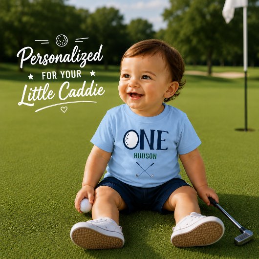 Golf Eerste Verjaardag Custom Shirt