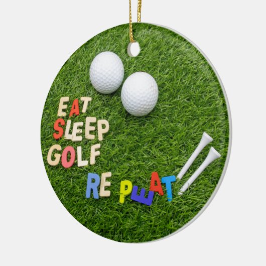 Golf eet golf golf golf keramisch ornament (Links)