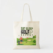 Golf eet golf golf golf tote bag (Voorkant)