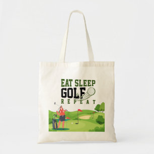 Golf eet golf golf golf tote bag