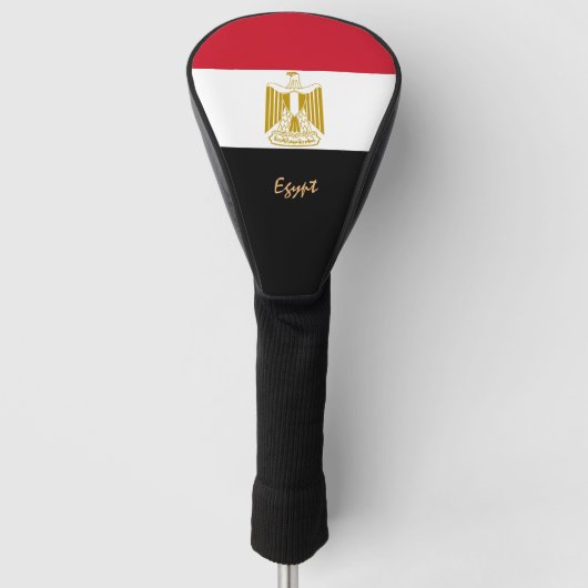 Golf Egypte en Egyptische vlag/Golf Clubs Hoesjes Golfheadcover (Voorkant)