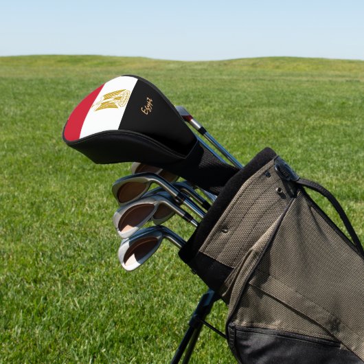 Golf Egypte en Egyptische vlag/Golf Clubs Hoesjes Golfheadcover (Insitu)