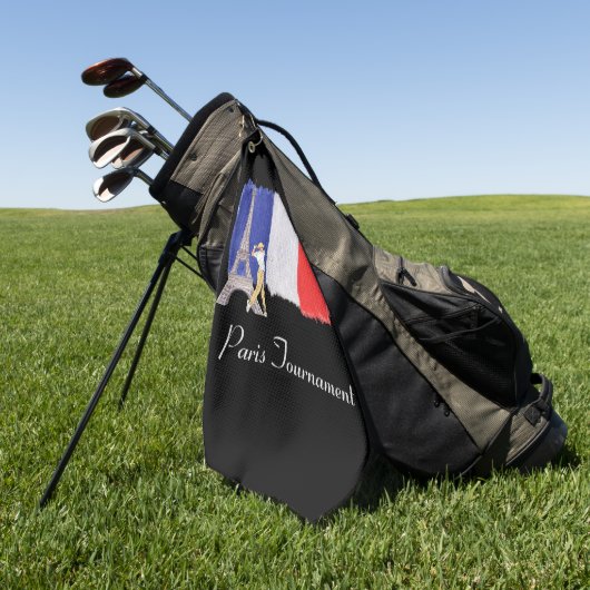 Golf Eiffeltoren met Franse golfervlag Frankrijk Golfhanddoek (Groen)