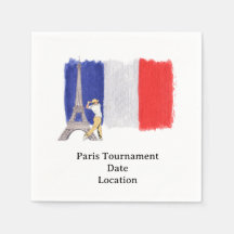 Golf Eiffeltoren met Franse golfervlag Frankrijk