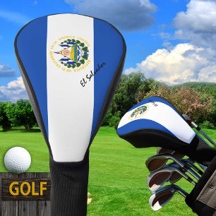 Golf El Salvador, Salvador Vlag / Golfclubs Hoesje Golfheadcover