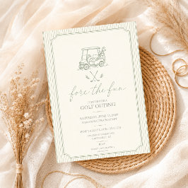 Golf Elegante Salie Groene Club Minimaal Luxe Kaart