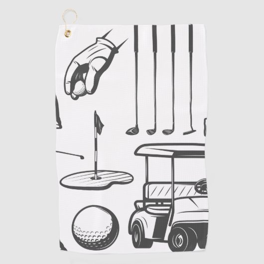 Golf Elements Collectie Handdoek (Voorkant)