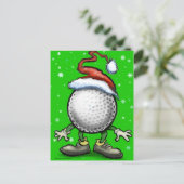 Golf Elf Briefkaart (Staand voorkant)