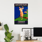 Golf elke dag van het jaar Vancouver Island Canada Poster (Thuiskantoor)