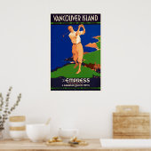 Golf elke dag van het jaar Vancouver Island Canada Poster (Keuken)