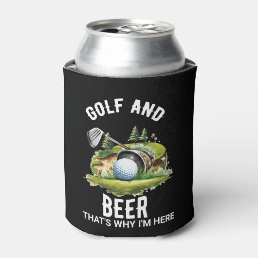 Golf en Beer Blikjeskoeler (Blikje Voorkant)
